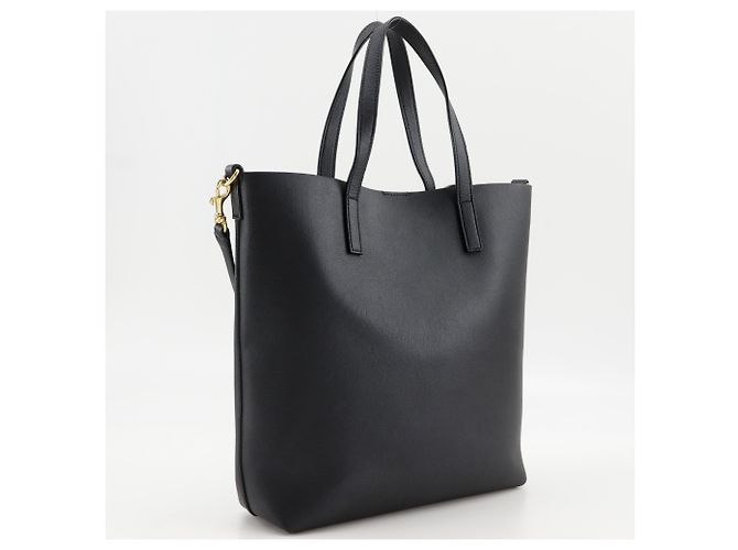 Borsa shopper Saint Laurent Toy Shopping Nero - vista 3