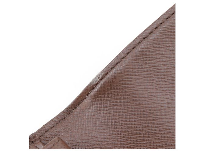 Louis Vuitton Damier Canvas langer Geldbeutel Braun - vista 10