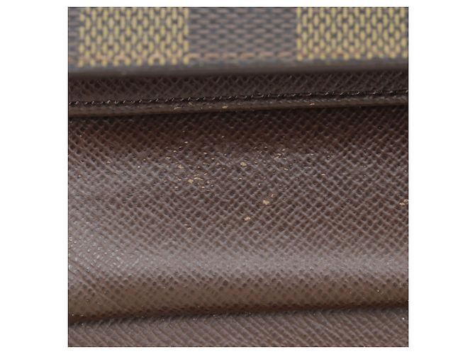 Louis Vuitton Damier Canvas langer Geldbeutel Braun - vista 13