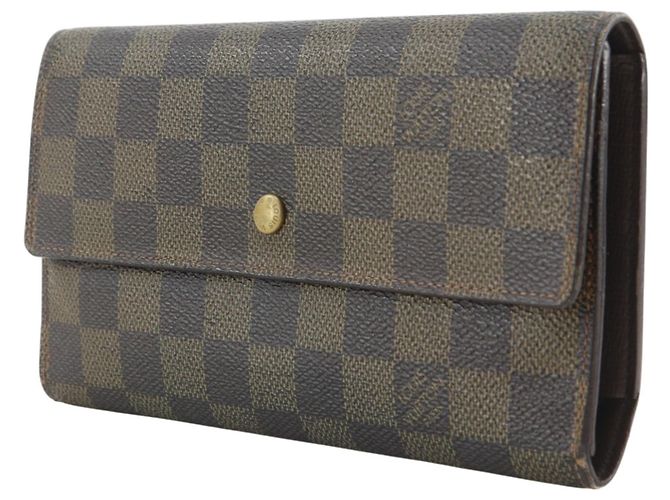 Louis Vuitton Damier Canvas langer Geldbeutel Braun - vista 2