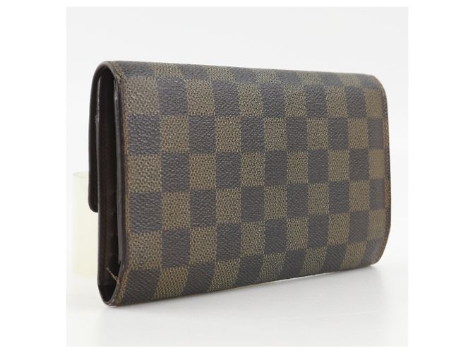 Louis Vuitton Damier Canvas langer Geldbeutel Braun - vista 3