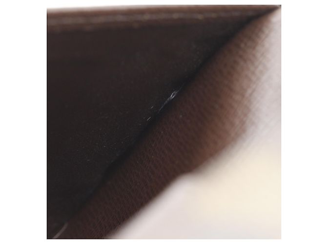 Louis Vuitton Damier Canvas langer Geldbeutel Braun - vista 7
