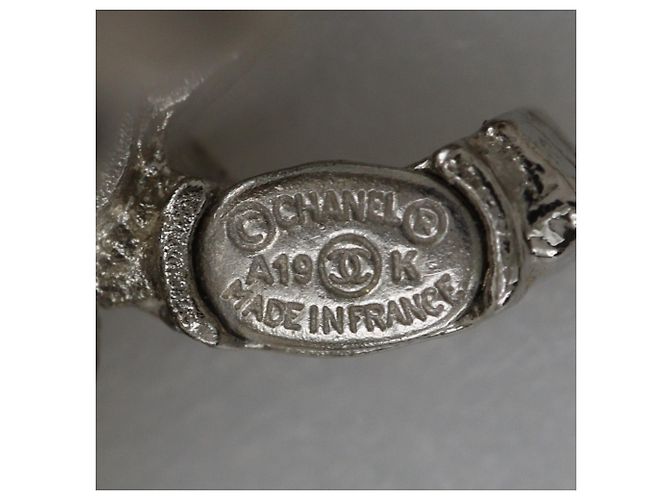 Chanel Coco Mark Clip-Ohrringe Silber - Ansicht 8