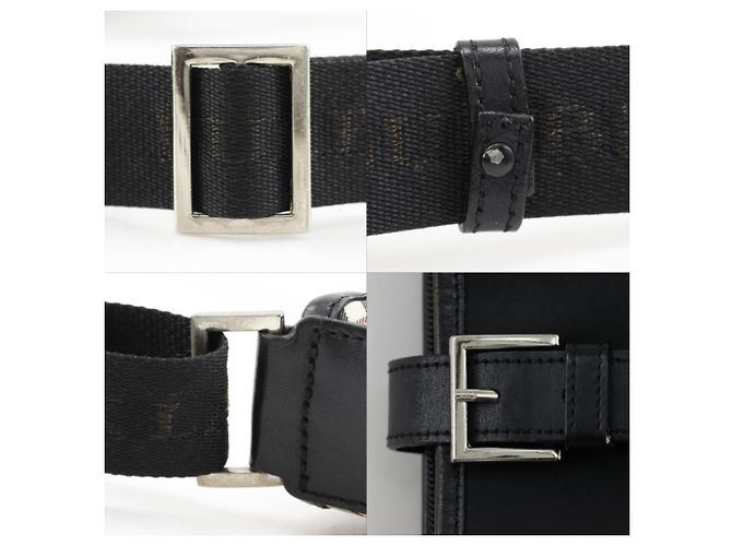 Borsa a tracolla Burberry Black Label Nova Check Nero - vista 17