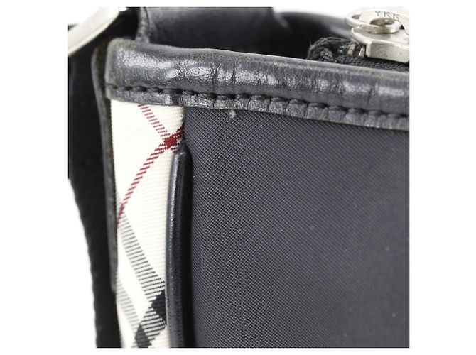 Borsa a tracolla Burberry Black Label Nova Check Nero - vista 7