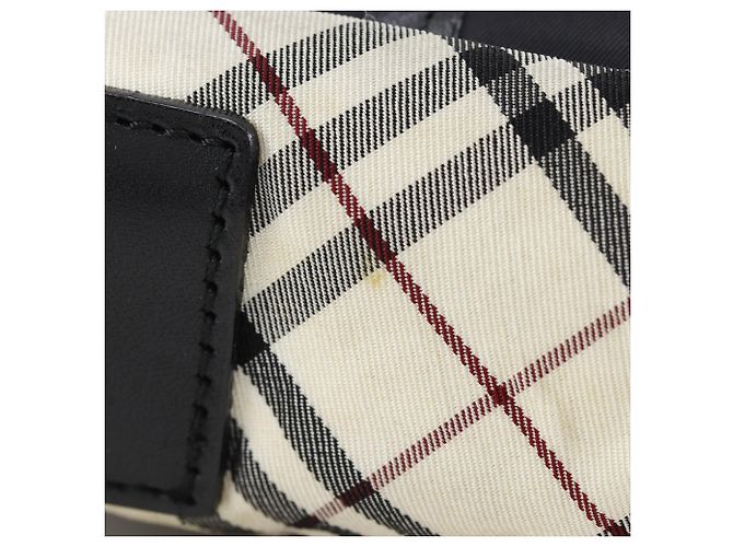 Borsa a tracolla Burberry Black Label Nova Check Nero - vista 9