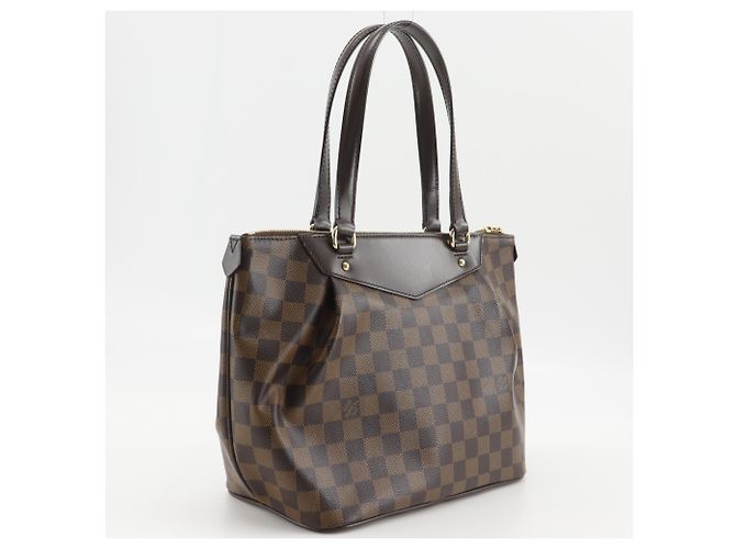 Borsa Tote Louis Vuitton Westminster PM Marrone - vista 3
