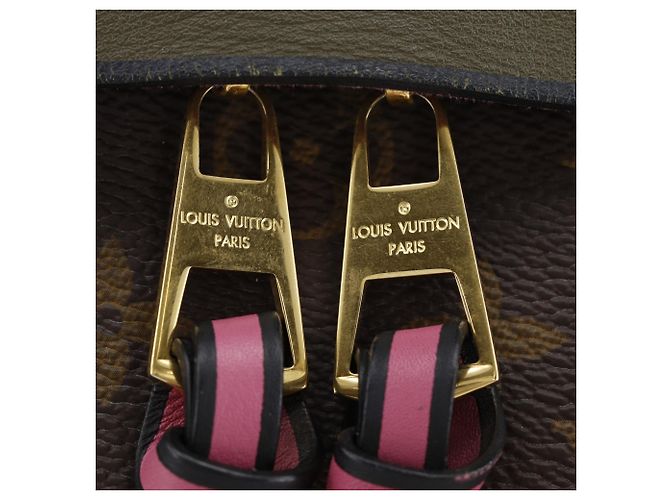 Borsa a tracolla Louis Vuitton Tuileries Reevess Marrone Rosa Verde - vista 14