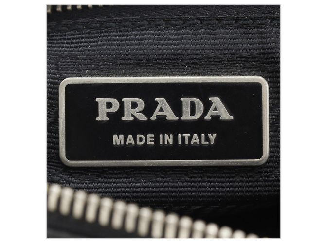 Sac à bandoulière en nylon noir Prada - vista 13