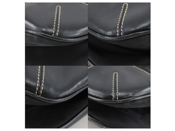 Sac à bandoulière en nylon noir Prada - vista 4