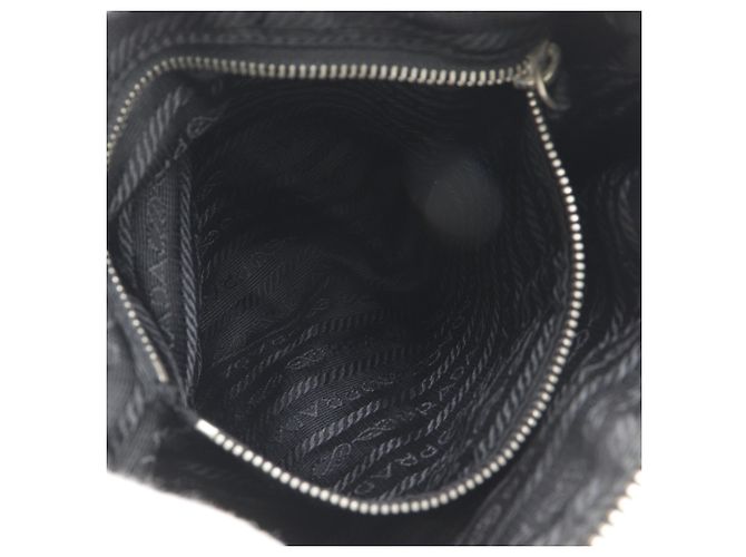Sac à bandoulière en nylon noir Prada - vista 6