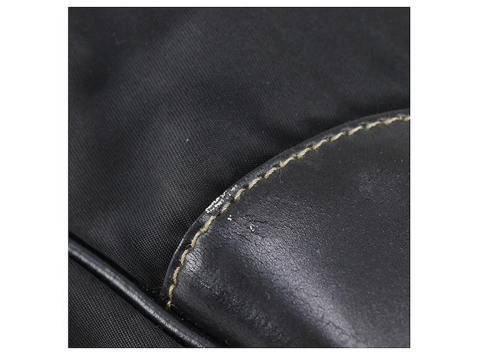 Sac à bandoulière en nylon noir Prada - vista 7