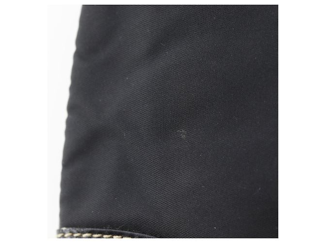 Sac à bandoulière en nylon noir Prada - vista 9