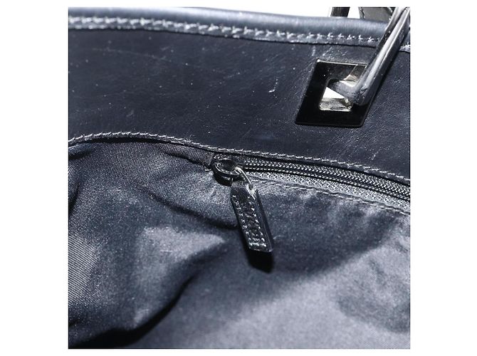 Borsa Tote GUCCI GG Canvas Nera Argento 31243 Auth 178818 Nero - vista 20