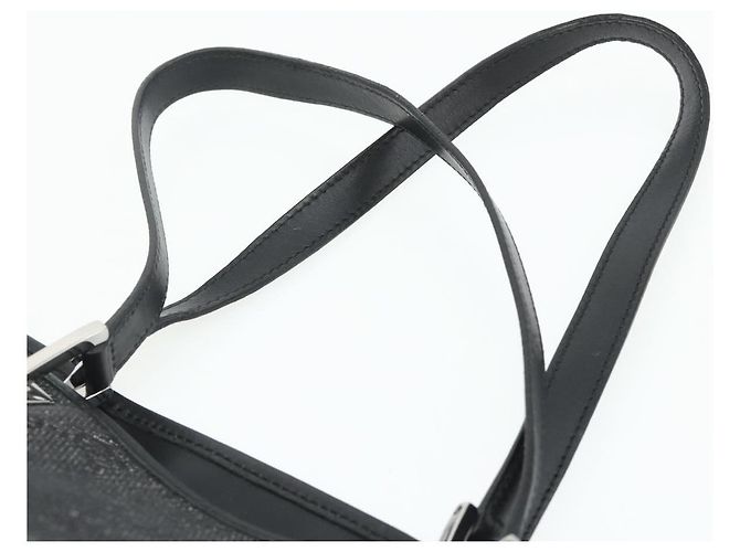 Borsa Tote GUCCI GG Canvas Nera Argento 31243 Auth 178818 Nero - vista 8