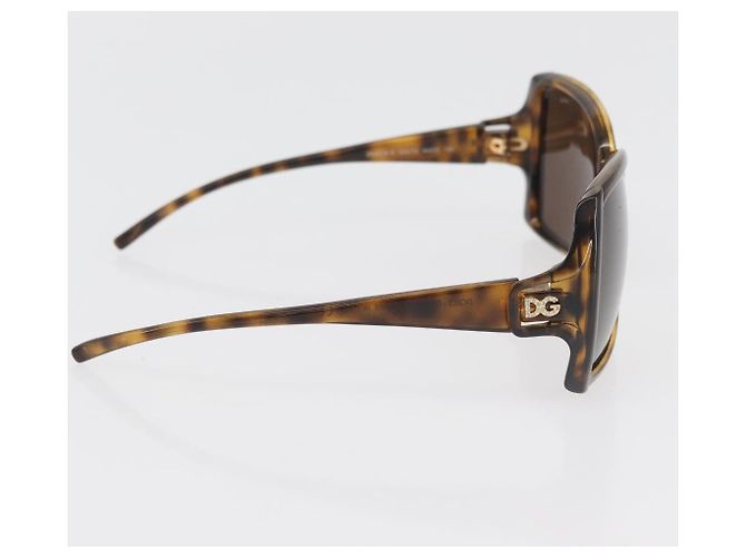 Dolce & Gabbana Gafas de sol DOLCE&GABBANA estampado carey plástico 2 Set Brown Auth 178392 Castaño - vista 15