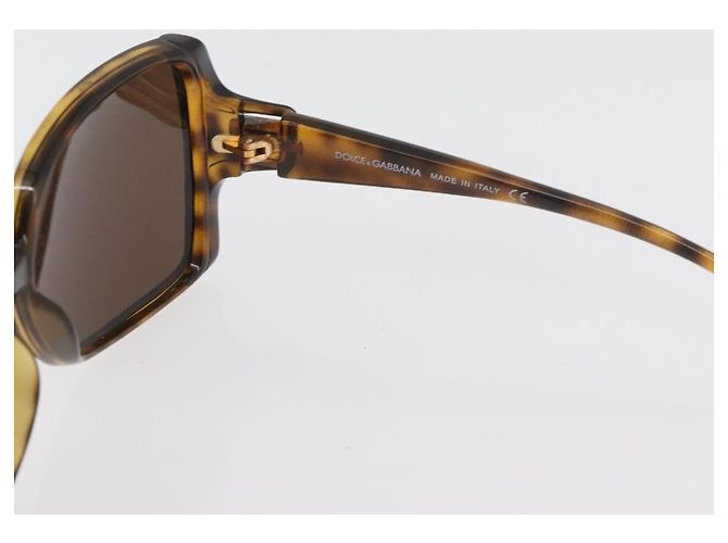 Dolce & Gabbana Gafas de sol DOLCE&GABBANA estampado carey plástico 2 Set Brown Auth 178392 Castaño - vista 17