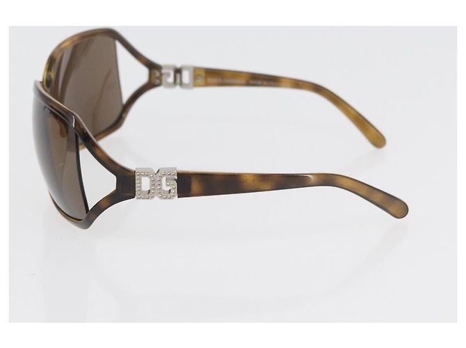 Dolce & Gabbana Gafas de sol DOLCE&GABBANA estampado carey plástico 2 Set Brown Auth 178392 Castaño - vista 6