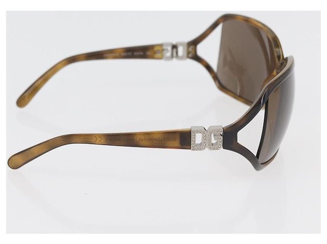 Dolce & Gabbana Gafas de sol DOLCE&GABBANA estampado carey plástico 2 Set Brown Auth 178392 Castaño - vista 7