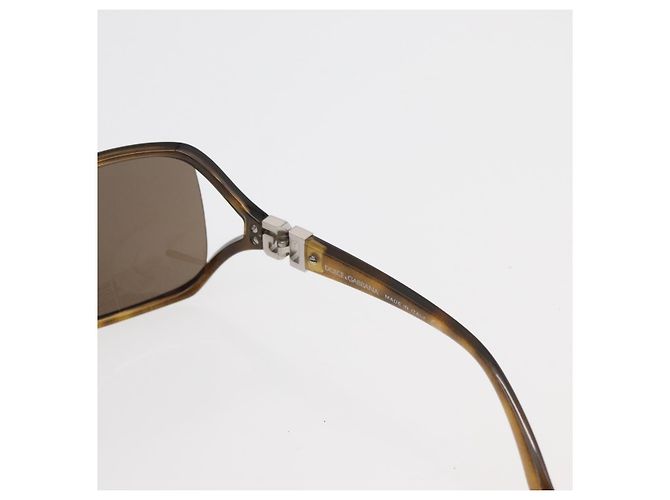 Dolce & Gabbana Gafas de sol DOLCE&GABBANA estampado carey plástico 2 Set Brown Auth 178392 Castaño - vista 9