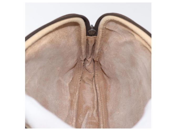 Borsa a Spalla GUCCI GG Supreme PVC Beige Oro Auth 180164 D'oro - vista 19