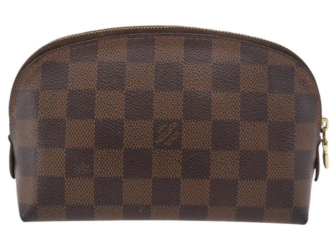 LOUIS VUITTON Damier Ebene Pochette Cosmetic PM Pochette N47516 LV Auth 179147 - vista 2