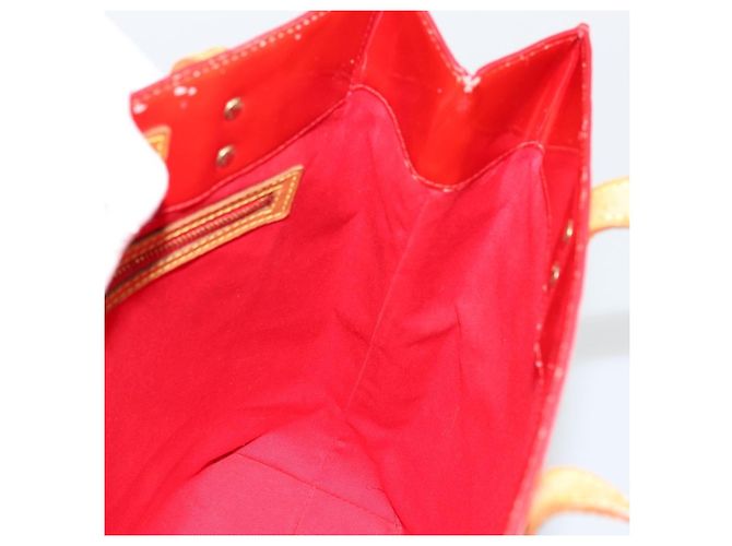 LOUIS VUITTON Borsa Monogram Vernis Reade MM Rosso Rouge M91086 LV Auth 179101 - vista 18