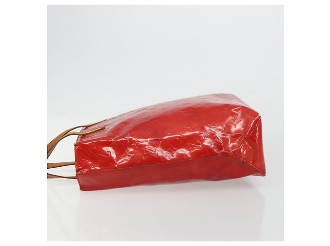 LOUIS VUITTON Borsa Monogram Vernis Reade MM Rosso Rouge M91086 LV Auth 179101 - vista 4