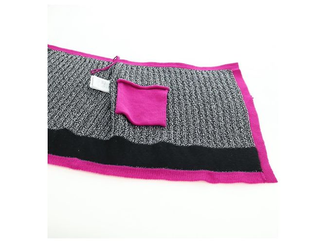 Falda CHANEL Tweed Gris CC Auth 179163A Castaño - vista 12
