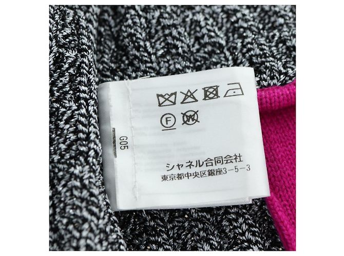 Falda CHANEL Tweed Gris CC Auth 179163A Castaño - vista 15