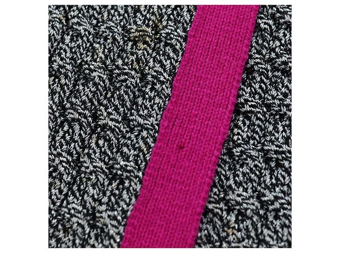 Falda CHANEL Tweed Gris CC Auth 179163A Castaño - vista 7