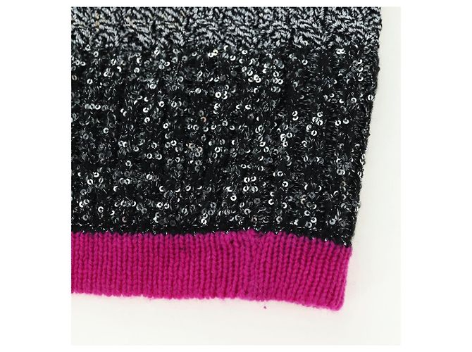 Falda CHANEL Tweed Gris CC Auth 179163A Castaño - vista 8