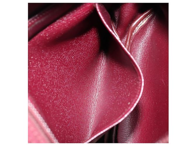 Borsa a Spalla Christian Dior Nylon Bordeaux Oro Auth ep14511 D'oro Bordò - vista 20
