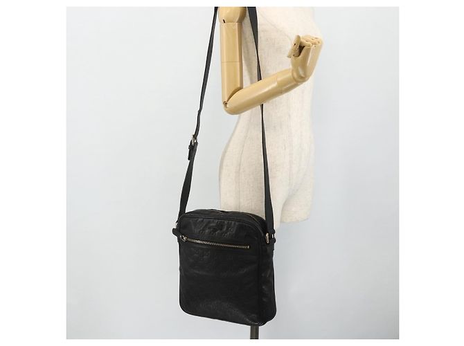 Borsa a Spalla GUCCI GG Canvas Guccissima Pelle Nera e Oro 201448 Auth 177614 Nero D'oro - vista 24