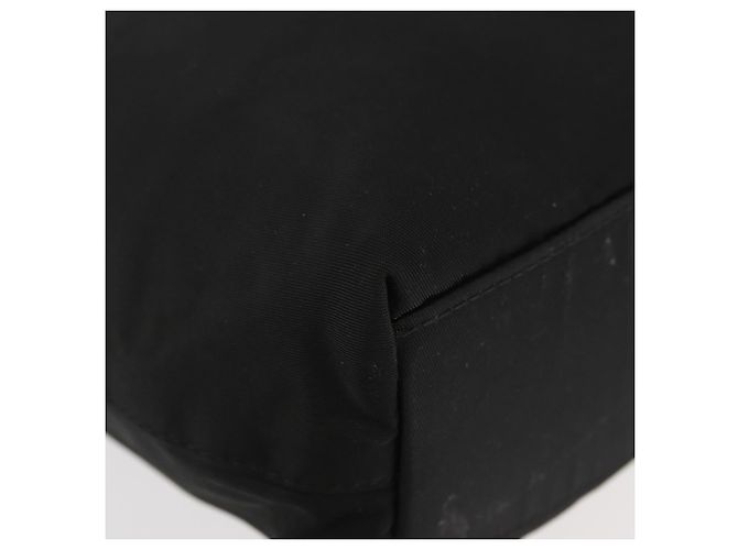Christian Dior Maris Pearl Handtasche aus Nylon Schwarz Silber Auth 179390 - Ansicht 9