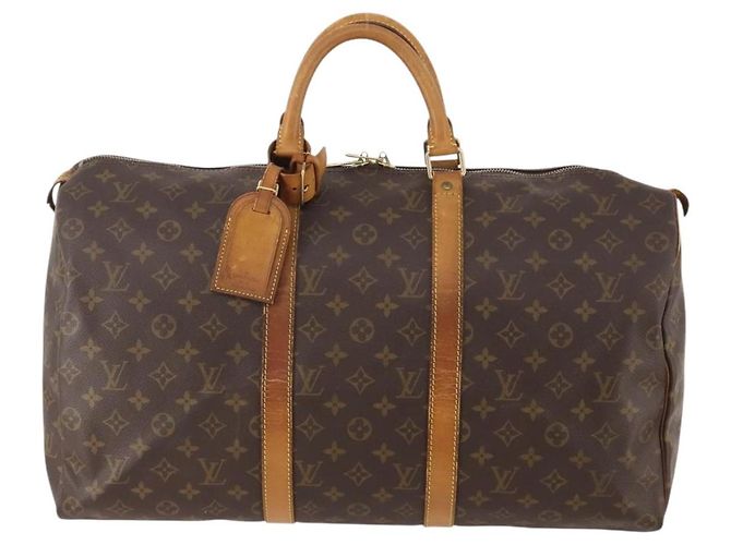 LOUIS VUITTON Borsa Boston Monogram Keepall 50 M41426 LV Auth bs34957 Monogramma - vista 13