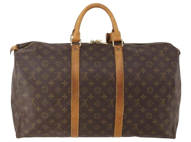 LOUIS VUITTON Borsa Boston Monogram Keepall 50 M41426 LV Auth bs34957 Monogramma - vista 2