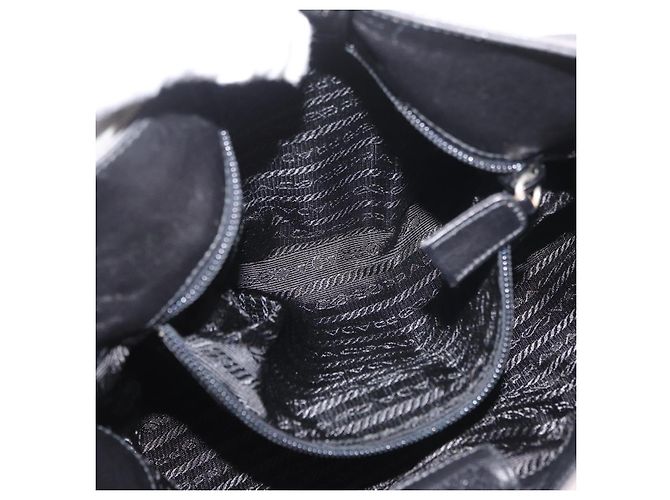 Borsa a Spalla PRADA in Pelle Grigio Argento Autentica 180150 Marrone - vista 21