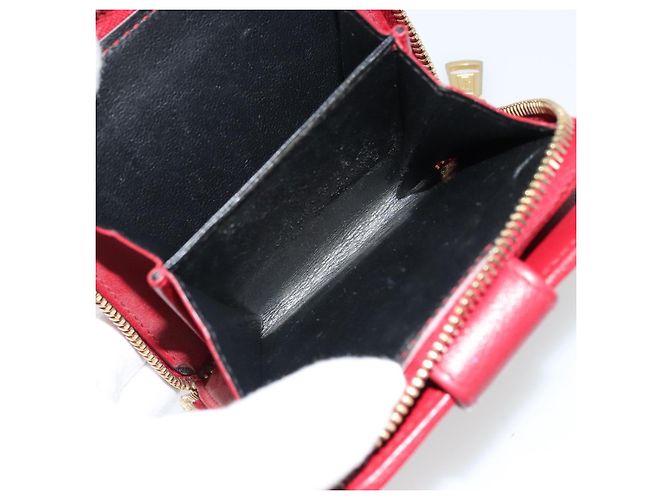 Cartera Bifold SAINT LAURENT de cuero rojo oro Auth bs35087 Roja Dorado - vista 17