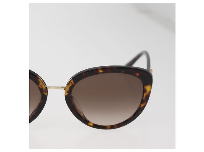 Bulgari Occhiali da sole BVLGARI motivo tartaruga plastica Brown Auth BA12628A - vista 5