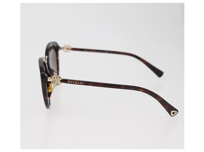 Bulgari Occhiali da sole BVLGARI motivo tartaruga plastica Brown Auth BA12628A - vista 8