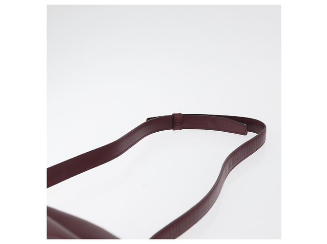 Borsa a Spalla CARTIER Must Line Pelle Bordeaux Oro Auth 180007 D'oro Bordò - vista 8
