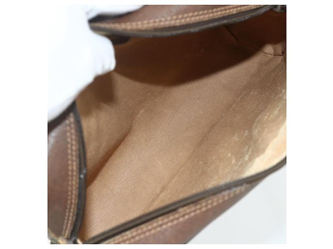 Borsa GUCCI GG Supreme Web Sherry Line in PVC Beige Oro 119 02 087 Auth 179638 D'oro - vista 11