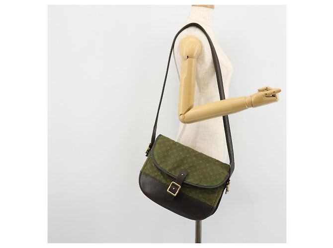 LOUIS VUITTON Borsa a tracolla Monogram Mini Belanger TST Khaki M92673 Auth ep14547 Cachi - vista 23