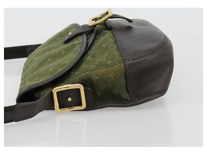 LOUIS VUITTON Borsa a tracolla Monogram Mini Belanger TST Khaki M92673 Auth ep14547 Cachi - vista 4