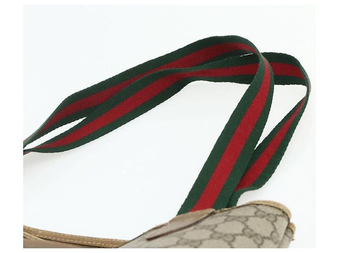 Borsa Tote GUCCI GG Supreme Web Sherry Line PVC Beige Red 40 02 003 Auth 180170 - vista 8