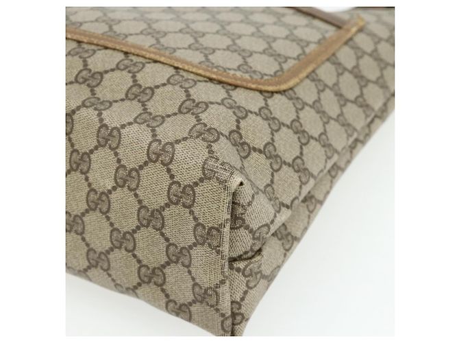 Borsa Tote GUCCI GG Supreme Web Sherry Line PVC Beige Red 40 02 003 Auth 180170 - vista 9