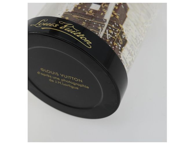 LOUIS VUITTON Trunk Tower Eiffel Tower Snow Globe plastic Clear LV Auth mr2481V - view 7