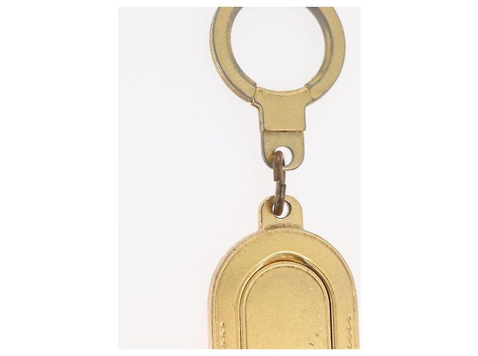 LOUIS VUITTON Portachiavi Address Key Ring metal Gold Tone LV Auth 179855 - vista 4