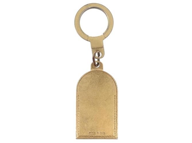 LOUIS VUITTON Portachiavi Address Key Ring metal Gold Tone LV Auth 179855 - vista 6